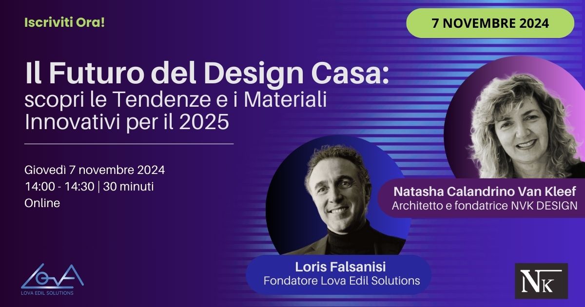 copertina webinar online sulle tendenze di design del 2025